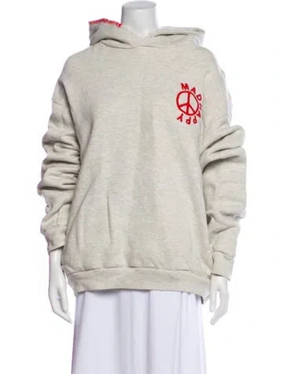 Pre-owned Madhappy Graphic Print Whipstitch Trim Lounge Set In Neutral