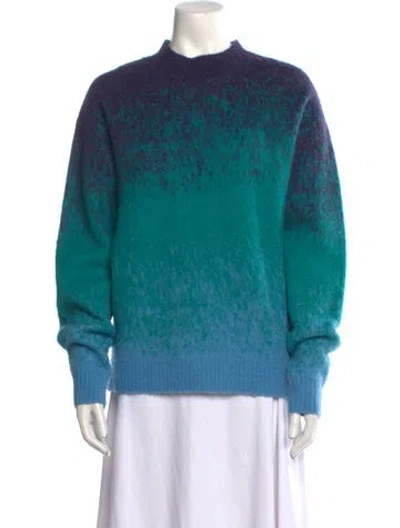 Pre-owned Madhappy Llama Printed Sweater In Blue