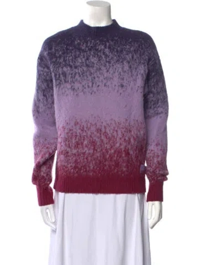 Pre-owned Madhappy Llama Tie-dye Print Sweater In Purple