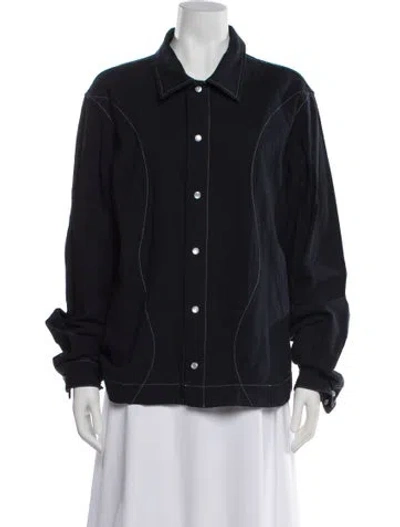 Pre-owned Madhappy Long Sleeve Top In Blue