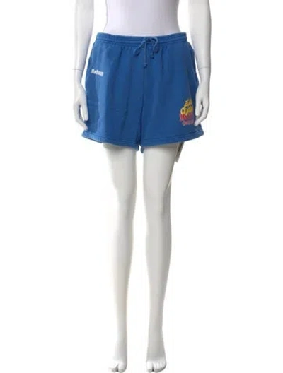 Pre-owned Madhappy Mini Shorts In Blue
