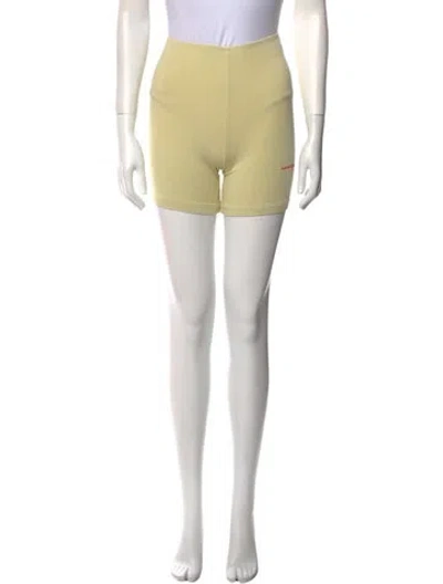 Pre-owned Madhappy Mini Shorts In Yellow