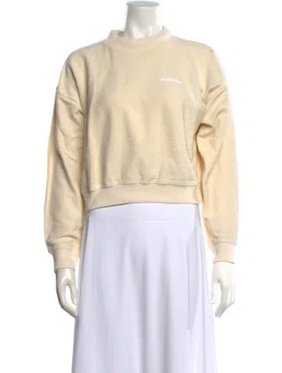 Pre-owned Madhappy Mock Neck Long Sleeve Sweatshirt In Neutral