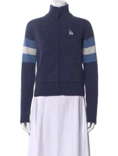 Pre-owned Madhappy Mock Neck Sweater W/ Tags In Blue