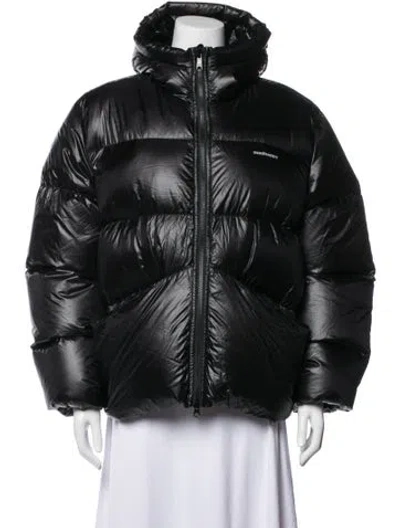Pre-owned Madhappy Nylon Down Jacket In Black