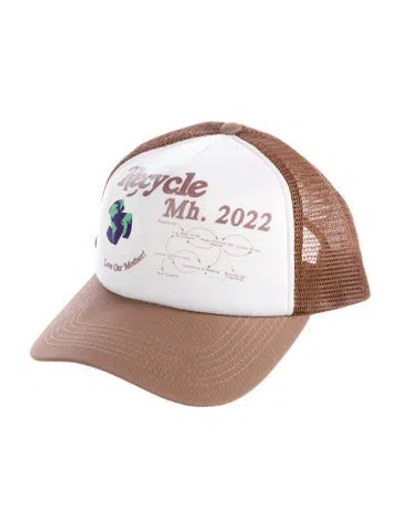 Pre-owned Madhappy Patterned Trucker Hat In Brown