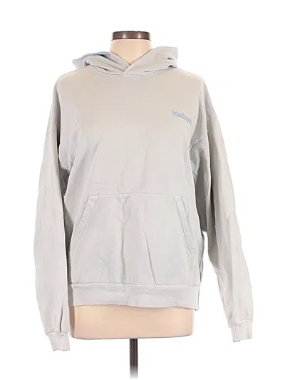 Pre-owned Madhappy Pullover Hoodie In Silver