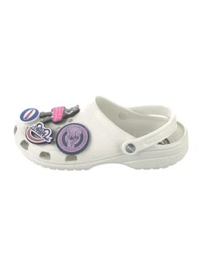 Pre-owned Madhappy Rubber Graphic Print Slippers W/ Tags In White