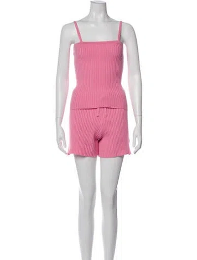 Pre-owned Madhappy Short Set In Pink