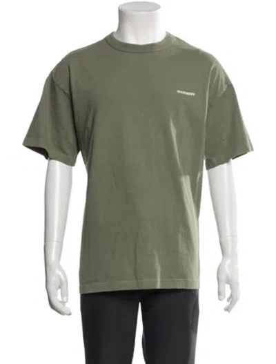 Pre-owned Madhappy Short Sleeve Shirt In Green