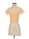Madhappy Short Sleeve Top Orange Keyhole Neckline Tops In Neutral