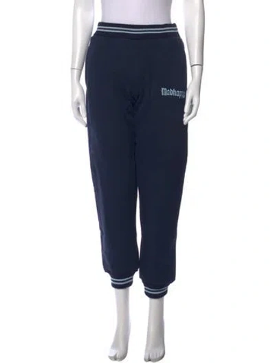 Pre-owned Madhappy Straight Leg Pants In Blue