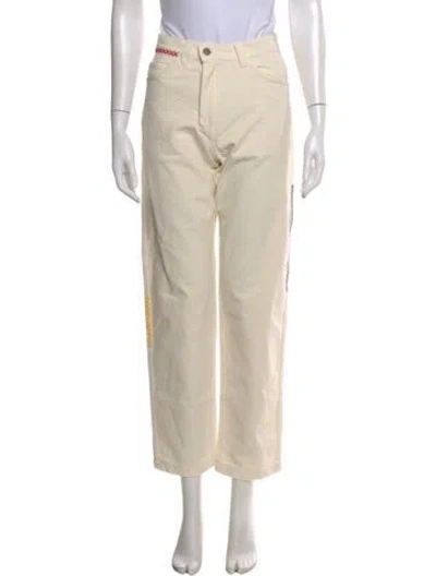 Pre-owned Madhappy Straight Leg Pants In Neutral