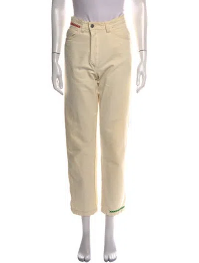 Pre-owned Madhappy Straight Leg Pants In Neutrals