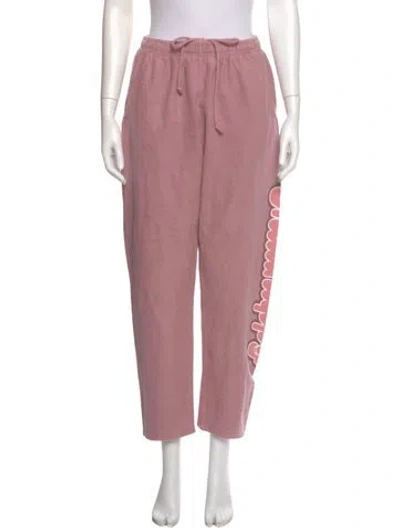 Pre-owned Madhappy Straight Leg Pants In Pink