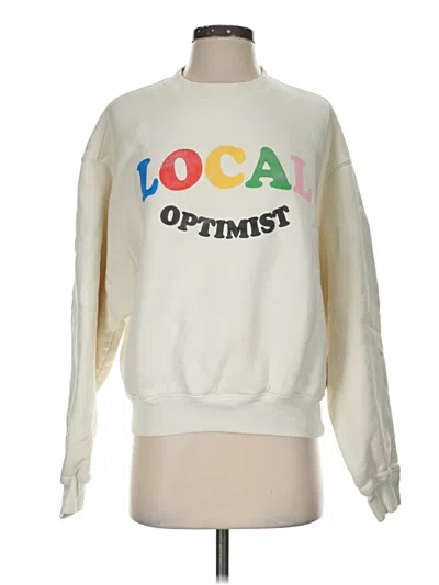 Pre-owned Madhappy Sweatshirt In Ivory