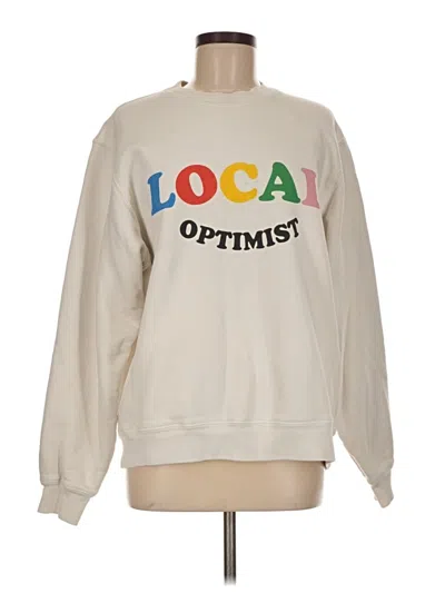 Pre-owned Madhappy Sweatshirt In Ivory