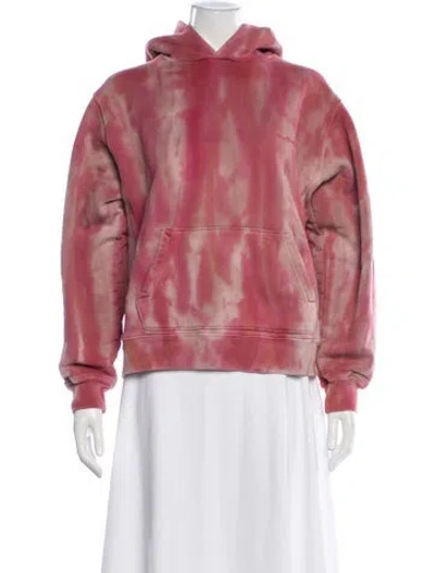Pre-owned Madhappy Tie-dye Print Crew Neck Sweater In Pink