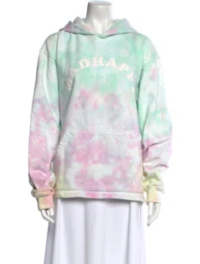 Pre-owned Madhappy Tie-dye Print Crew Neck Sweatshirt In Pink