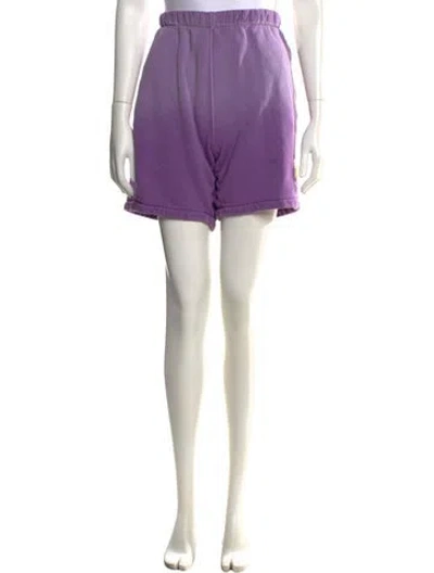 Pre-owned Madhappy Tie-dye Print Mini Shorts In Purple