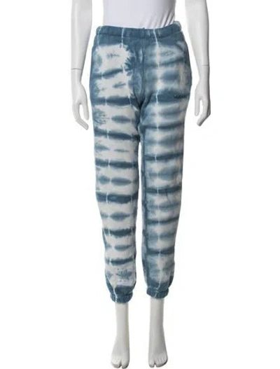 Pre-owned Madhappy Tie-dye Print Sweatpants In Blue