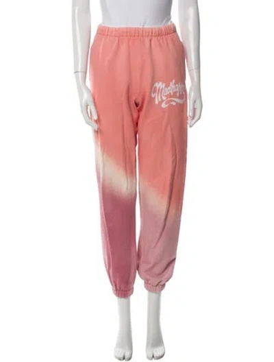 Pre-owned Madhappy Tie-dye Print Sweatpants In Pink