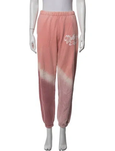 Pre-owned Madhappy Tie-dye Print Sweatpants In Pink