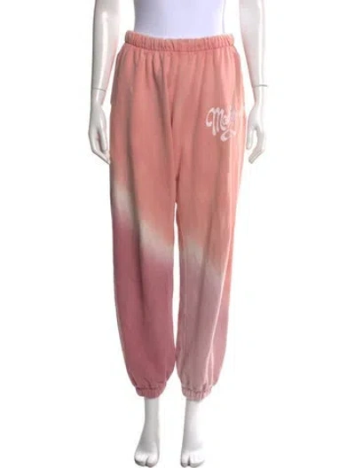 Pre-owned Madhappy Tie-dye Print Wide Leg Pants In Pink