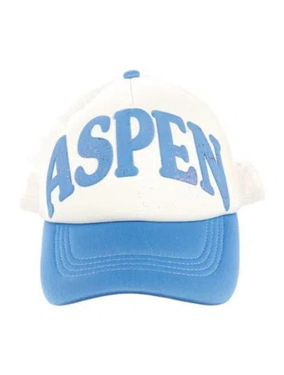 Pre-owned Madhappy Trucket Hat In Blue/neutrals