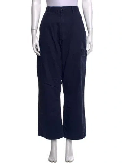Pre-owned Madhappy Wide Leg Pants In Blue