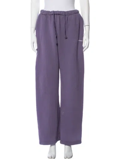 Pre-owned Madhappy Wide Leg Pants In Purple