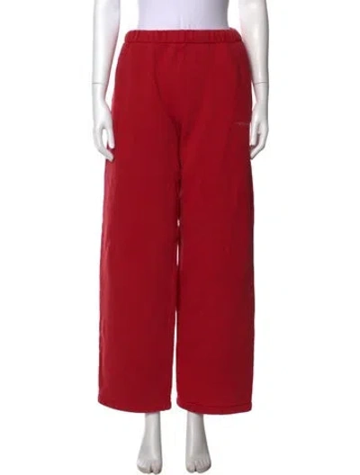 Pre-owned Madhappy Wide Leg Pants In Red