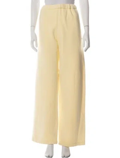 Pre-owned Madhappy Wide Leg Pants In Yellow