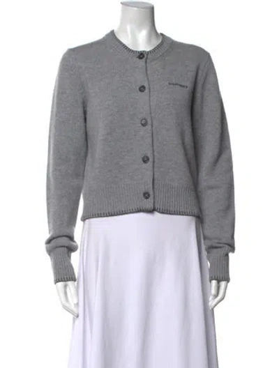 Pre-owned Madhappy Wool Crew Neck Sweater In Grey