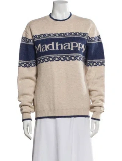 Pre-owned Madhappy Wool Graphic Print Sweater