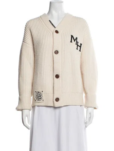 Pre-owned Madhappy Wool Graphic Print Sweater In Neutrals