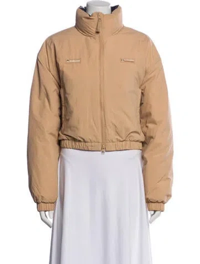 Pre-owned Madhappy X Columbia Nylon Bomber Jacket In Neutral