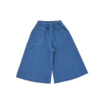 Madilly 'azzurra' Wide Leg Pants Kids In Blue
