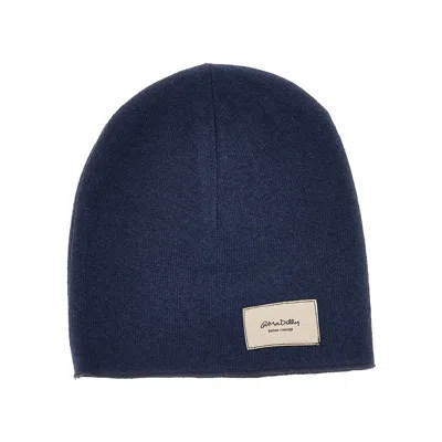 Madilly Kids' 'bat' Knitted Beanie Hat In Blue