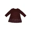 Madilly Cotton-blend Mini Dress With Sequin Kids In Brown