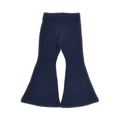 Madilly Kids' Cotton-blend Flared Pants In Blue