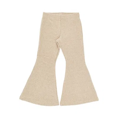 Madilly Kids' Cotton-blend Flared Pants In Brown