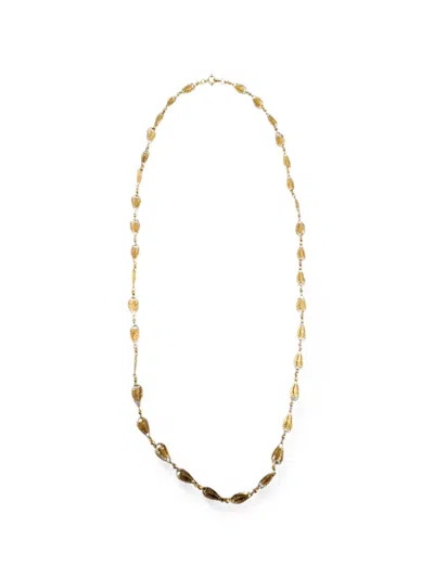 Madison 1960's 필리그리 나뭇잎 링크 네크리스 In Gold