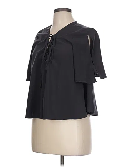 Pre-owned Madison 3/4 Sleeve Blouse In Black