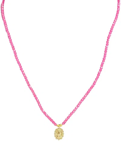 Madison Beaded Choker-6 Necklace In Purple