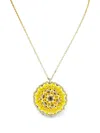 Madison 비즈 크리스털 장식 네크리스 In Gold