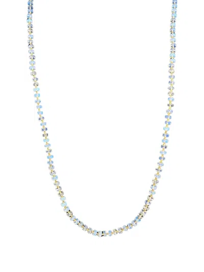 Madison Beaded Opalite Necklace In Yellow