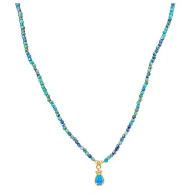 Madison Beverly Hills Choker-3 Necklace In Blue
