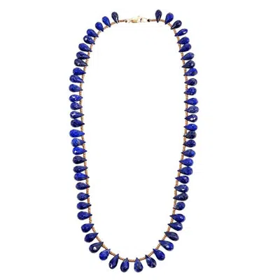 Madison Beverly Hills Faceted Gemstone Teardrop Bead Choker Necklace In Multi