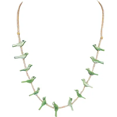 Madison Beverly Hills Fetish Bird Necklace In Multi